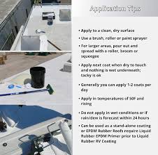 Liquid rubber in roofing materials & supplies. Liquid Rubber Rv Roof Coating Sealant White 5 Us Gallons 4 16 Uk Gallons Amazon Co Uk Automotive