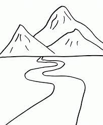 Mountains Coloring Pages Best Coloring Pages For Kids Coloring Pages Nature Mountain Drawing Mountain Drawing Simple