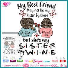 Download Lllá…sister By Wine Svg File Layer Design Svg Cricut Silhouette