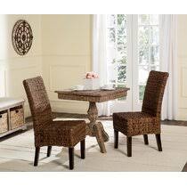 Available in an antique finish with a cushion in your choice of indoor fabric. Wicker Rattan Kitchen Dining Chairs You Ll Love In 2021 Wayfair