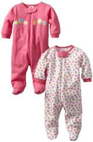 Baju baby branded n murah !!!! Gerber Baby Girls Newborn 2 Pack Sleep N Play Zip Front Cupcakes Pink White 0 3 Months Gerber 9 99 Baju Bayi Bayi Bayi Perempuan