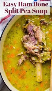 Ham Bone Split Pea Soup Recipe Pea And Ham Soup Split Pea Soup Recipe Soup Recipes Slow Cooker