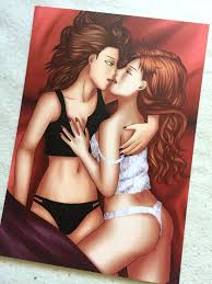 Sexy Lesbian Couple A5 Art Prints Set of 2 Pinup Art Lgbt - Etsy Israel