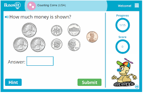 Counting coin worksheets start with just pennies and dimes and proceed to cover all coins. Math Practice Game Counting Coins Usa