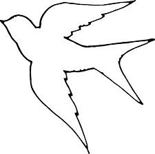 The Contours Of Birds Free Coloring Pages Online Print Bird Outline Bird Template Simple Bird Tattoo
