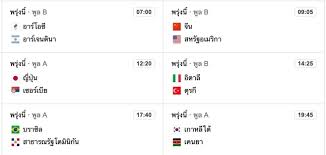 วันอาทิตย์ ที่ 25 กรกฎาคม 2564 (เฉพาะทีมชาติไทยลงแข่งขัน) 25 ก.ค. Xxrxda Uakoafm