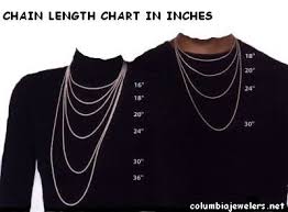 Necklace Length Comparison Chart Necklace Lengths