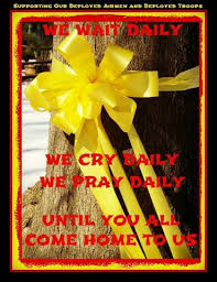 Yellow Ribbon While Deployed Military Wife Life Army Wife Life Deployment