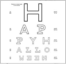 make your own eye chart she scribes