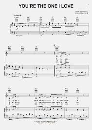 You Re The One I Love Piano Sheet Music Onlinepianist