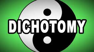Dichotomy is from the greek word dichotomia, which means dividing in two. dichotomy is a literary technique that divides a thing into two equal and contradictory parts, or. Learn English Words Dichotomy Meaning Vocabulary With Pictures And Examples Youtube