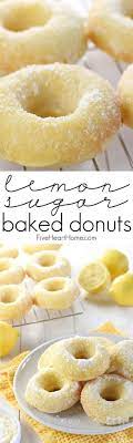 Lemon Sugar Baked Donuts Light Citrusy And Generously Coated In A Crunchy Lemon Zest Infused Sugar The Perfect Sun Desserts Lemon Desserts Donut Recipes