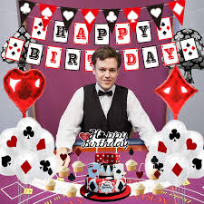 Lowest price in 30 days. Buy 49 Pcs Casino Theme Party Decorations Kit Includes Poker Happy Birthday Banner Casino Triangle Bunting Las Vegas Party Decorations Casino Balloons Happy Birthday Cake Topper Online In Lebanon B08jpssnxh