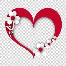 Millions Of Png Images Backgrounds And Vectors For Free Download Pngtree Heart Frame Valentine Paper Crafts Flower Frame