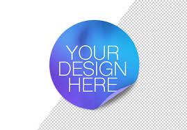 Sticker Mockup In 2020 Mockup Design Round Stickers Sticker Template