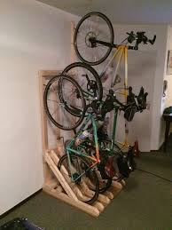 Vertical Bike Rack From 2x4s Vertical Bike Vertical Bike Rack Diy Bike Rack