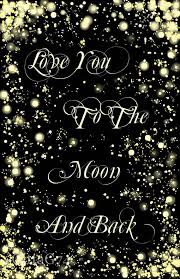 Love You To The Moon And Back Illustration Sofort Download Sternenhimmel Digitale Malerei Typografie 42x65cm Druckbar Kinderzimmer Dekor Digitale Malerei Malerei Typografie