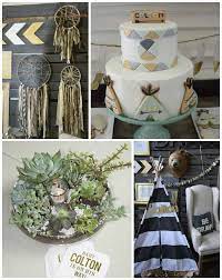 Be Brave Boho Themed Baby Shower Baby Shower Themes Tribal Baby Shower Baby Boy Shower