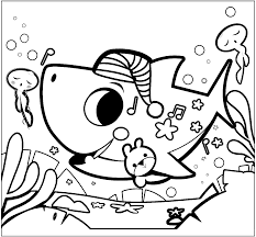 Use these printable coloring pages for summer, ocean animal units, or even shark week! Vegas Sou Coloring Sheet Printable Pinkfong Baby Shark Coloring Pages