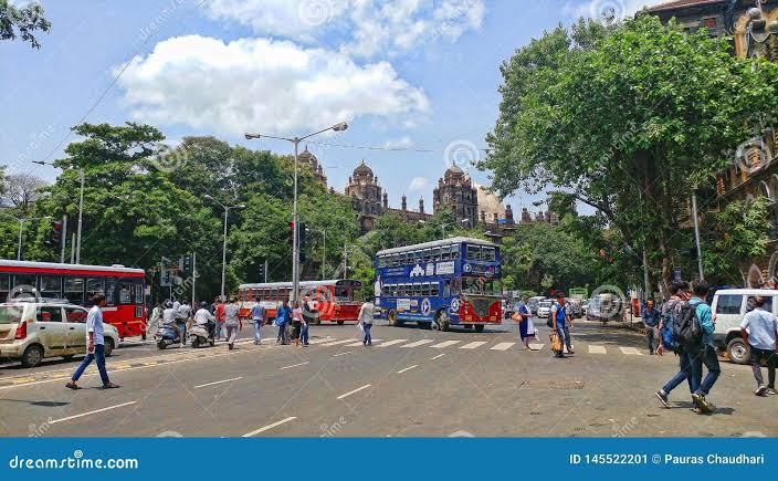 Church Gate Station in Mumbai City India with Bus and People Crossing Editorial Photo - Image of people, asian: 145522201