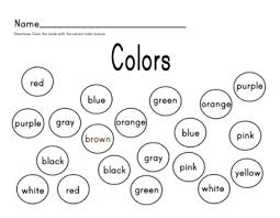 Learners will assemble puzzles matching each item to the correct color word. Colors Words Printable By Gayle S Goodies Teachers Pay Teachers
