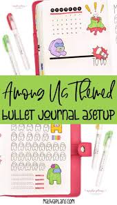 Among Us Themed Bullet Journal Setup In 2020 Bullet Journal Writing Bullet Journal Bullet Journal Hacks