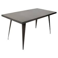 Retro metal kitchen tables and chairs. Austin 59 Industrial Dining Table Antique Metal Finish Lumisource Target