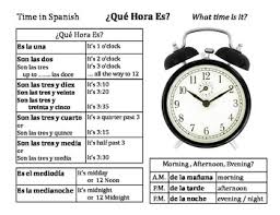 ¿qué hora es? versus ¿qué horas son? the diccionario panhispánico de dudas explains that que hora es carries a bit of hope with it i suppose you could say. Time In Spanish Chart Crian