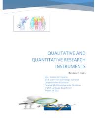 Pdf Qualitative And Quantitative Research Instruments Research Tools