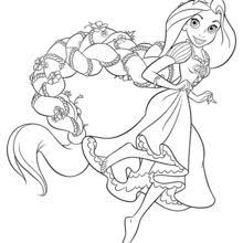 Dibujo Rapunzel Para Colorear