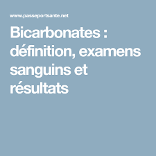Analyse Des Bicarbonates Analyse Medicale Bicarbonate Et Soin Infirmier