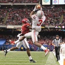 Michael thomas (3) leads ohio state with 11 receptions for 214 yards and four touchdowns in 2014. Video Ohio State S Michael Thomas Makes Trick Play Td Catch Against Alabama Sports Illustrated