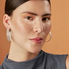 SILVER LARGE SIZE EARRINGS