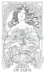 Various themes (50+), artists, difficulty levels. Ethereal Visions Tarot Coloring Book Art Nouveau By Matt Hughes Kickstarter In 2021 Coloring Book Art Tarot Cards Art Book Art
