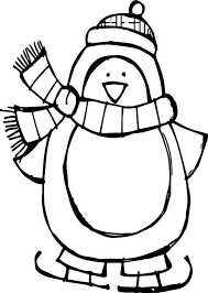 Cute Ice Skating Penguin Coloring Pages Penguin Coloring Pages Animal Coloring Pages Coloring Pages Winter
