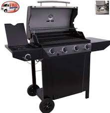 Portable Gas Grill Burner With 2 Levels Grates Side Trays Outdoor Bbq Cooking Gas Grill Reviews Gas Grill Gas Grills On Sale