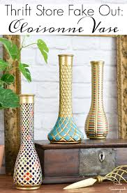 Cloisonne Vase Inspiration With Florist Vases From The Thrift Store Thrift Store Decor Thrift Store Crafts Thrift Store Diy Projects