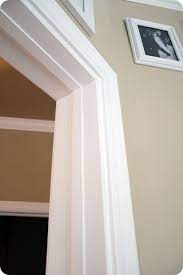 Decorative molding added to a standard doorway makes such a difference! Pin On Home