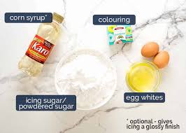 I just made this royal icing recipe and i used a little light corn syrup for the first time ever (in my royal icing). Icing For Biscuits Royal Icing Recipetin Eats