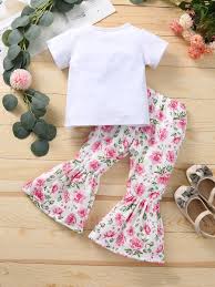 Maybe you would like to learn more about one of these? Wholesale Cow Flower Printed Girls 2 Piece Outfit Top A
