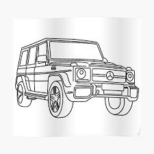 See design, performance and technology features, as well as models, pricing, photos and more. Poster Mercedes G Class Redbubble