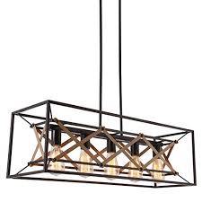 Alice House 31 5 Dining Room Chandelier 5 Light Kitchen Pendant Lighting Farmhouse Island Lighting Pool Table Light Brown Finish Al8061 P5 Farmhouse Goals