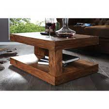 table basse 90x60 cm en bois de sheesham massif coloris naturel coffee table square coffee table table