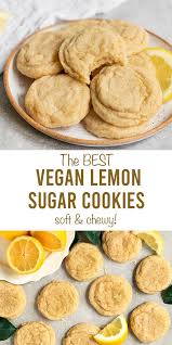 The batches got better as i made small tweaks to the recipe. Truly The Best Easy Vegan Lemon Sugar Cookies These Soft Chewy Lemon Cookies Made From Sc Lemon Sugar Cookies Vegan Dessert Recipes Sugar Cookie Recipe Easy