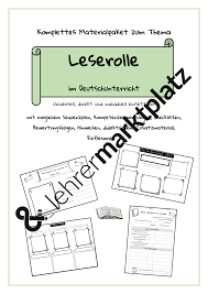 Leserolle Im Deutschunterricht Komplettpaket Deutsch Unterricht Leserolle Deutsch