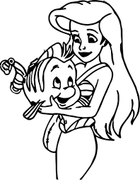 Collection of flounder coloring page (31). The Little Mermaid Ariel And Flounder Coloring Page Mermaid Coloring Pages Mermaid Coloring Little Mermaid Drawings