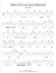Maybe you would like to learn more about one of these? Pink Floyd Shine On You Crazy Diamond Tab Score