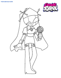 Jun 10, 2021 · a mod has popped up for ddr style game friday night funkin', adding a pony character named pixel for you to enjoy it with. Friday Night Funkin Coloring Pages Printable Coloring Pages