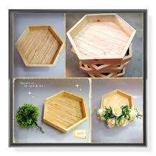 Berikut adalah jenis barang yang harus ada untuk hantaran sesaat sebelum akad nikah tersebut. Dulang The Latest Hexagon Pallet Wooden 6 Squares 104 Shopee Singapore