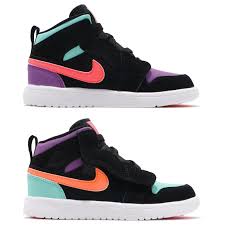Details About Nike Jordan 1 Mid Alt Ps Mult Color Reflective Preschool Kid Shoes Ar6351 083